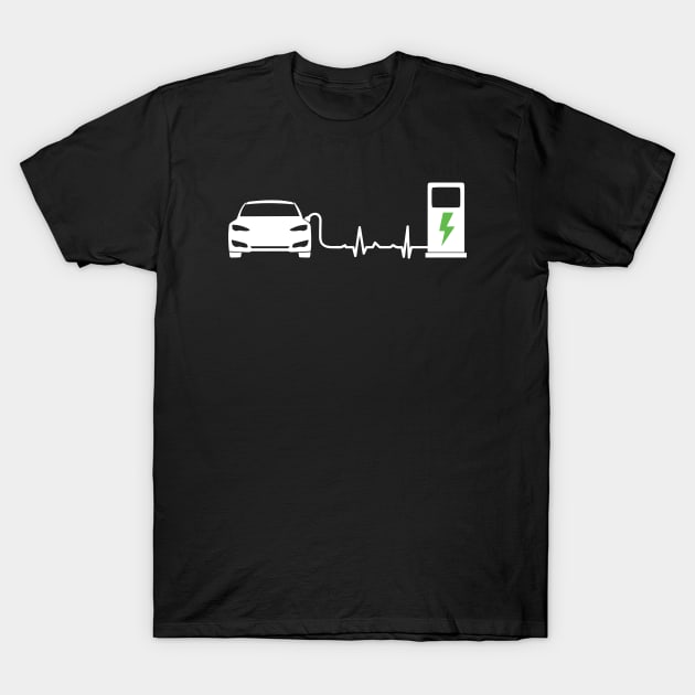 Electric Car T-Shirt by Badgirlart